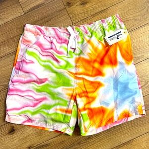 NWT Large Swimsuit Trunks Tie Dye #XX